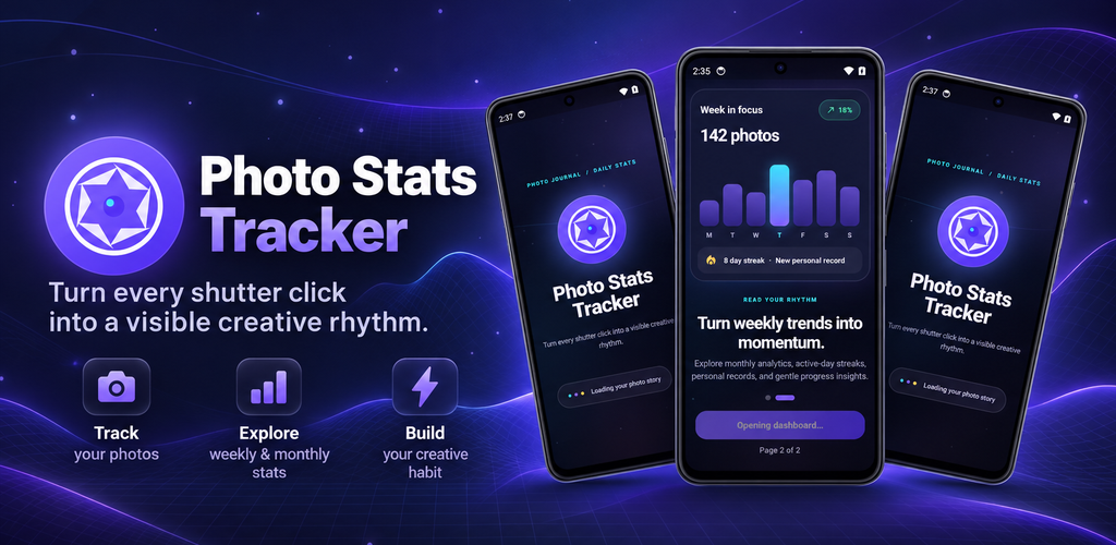 Photo Stats Tracker promotional banner